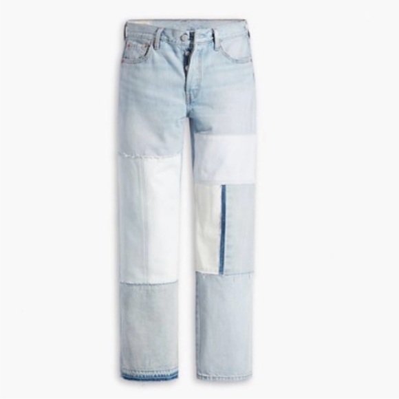 NWT Levi’s Patchwork Denim Jeans - Picture 2 of 10